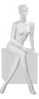 Манекен женский, скульптурный, сидячий Kristy Pose 05