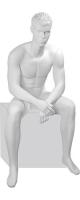Манекен мужской, скульптурный, сидячий Tom Pose 06